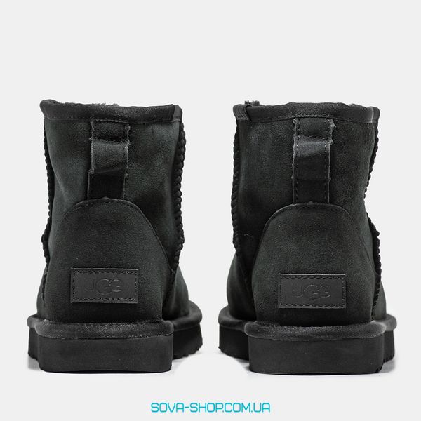 Женские и мужские зимние ботинки UGG Classic Mini Black Premium фото