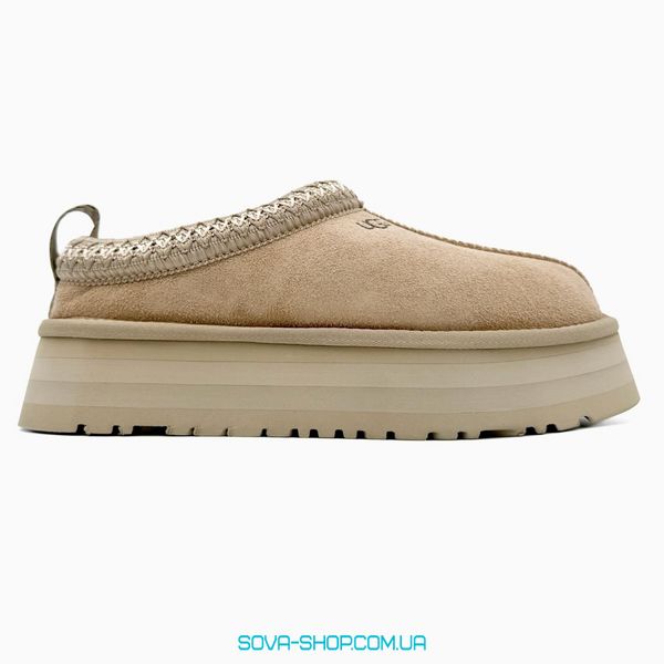 Жіночі зимові ботинки UGG Tasman Platform Beige PREMIUM фото