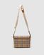 Женская сумка Burberry Leather Vintage Check Note Cross-Body Bag Premium re-12062 фото 3