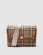 Жіноча сумка Burberry Leather Vintage Check Note Cross-Body Bag Premium re-12062 фото 2