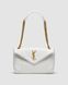 Жіноча сумка Yves Saint Laurent Puffer Small in Nappa Leather White Gold Chain Premium re-11548 фото 2