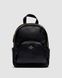 Жіночий рюкзак Coach Mini Court Black Pebbled Leather Shoulder Backpack Bag Premium re-11983 фото 1