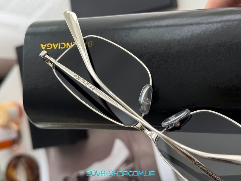 Сонцезахисні окуляри Balenciaga Black/Silver BB0415O 002 XL 64/14/145 Premium фото