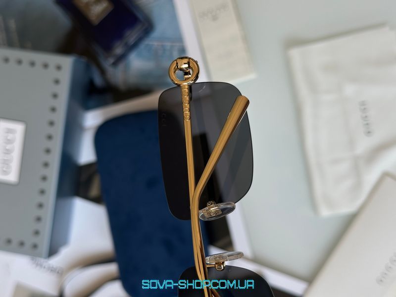 Сонцезахисні окуляри Gucci GG1703S 002 Black/Gold 55/17/140 (EW0405) Premium фото