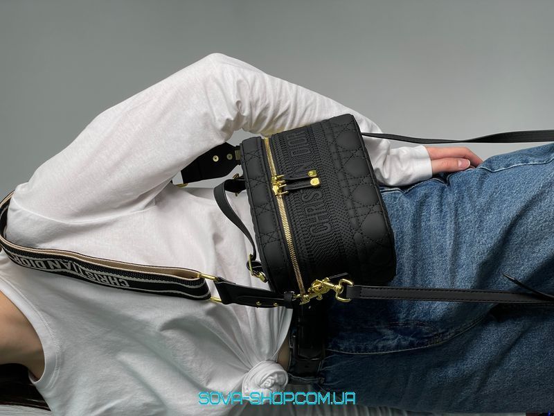 Жіноча сумка Christian Dior Travel Vanity Case Black Premium фото