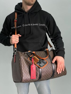 Унисекс сумка Louis Vuitton Keepall Bandouliere Bag Limited Edition Patchwork Monogram Canvas Premium фото