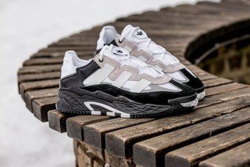 Чоловічі кросівки Adidas Niteball Black White Grey фото