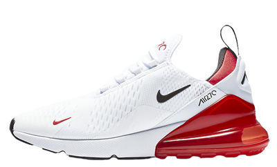 Чоловічі та жіночі кросівки Air Max 270 White Red Nike фото