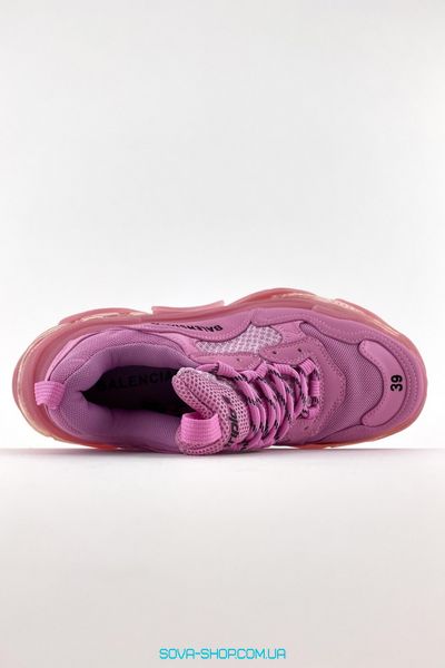 Жіночі кросівки Balenciaga Triple S Clear Sole Pink фото