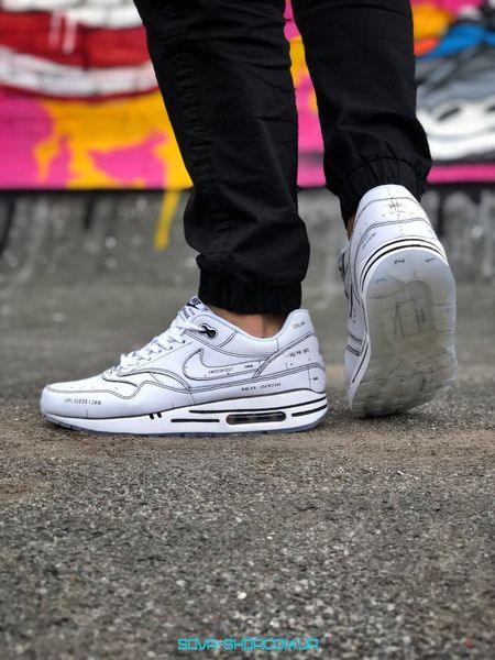 Чоловічі кросівки Air Max 1 Sketch To Shelf Schematic White Nike фото