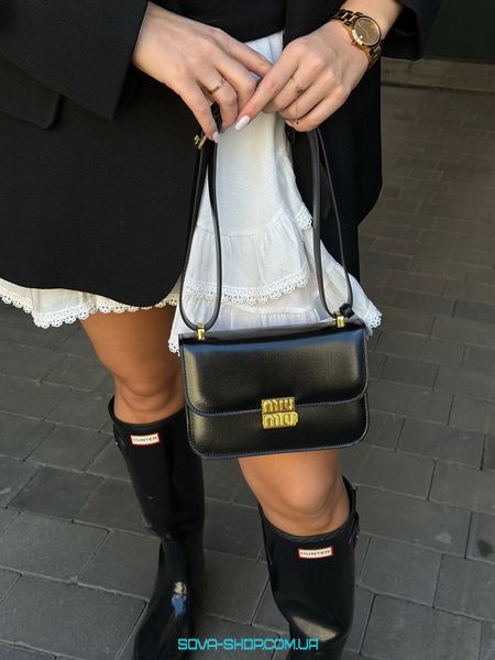 Жіноча сумка Miu Miu Leather Shoulder Bag Premium фото
