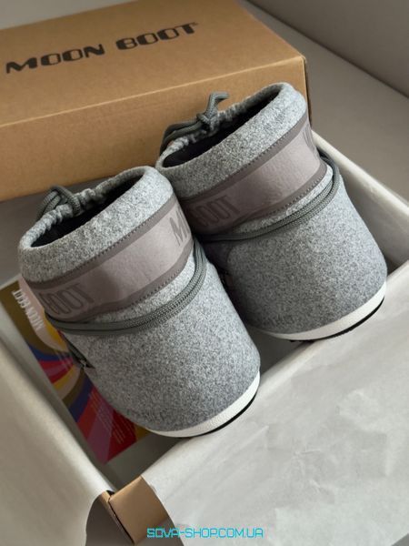 Жіночі зимові ботинки MOON BOOT GREY PREMIUM фото