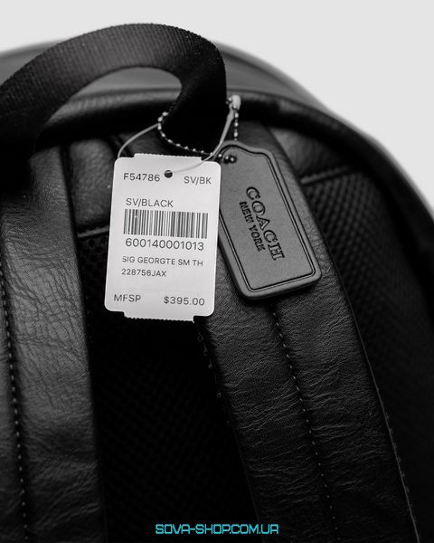 Мужской рюкзак Coach Track Backpack In Signature Canvas Premium фото