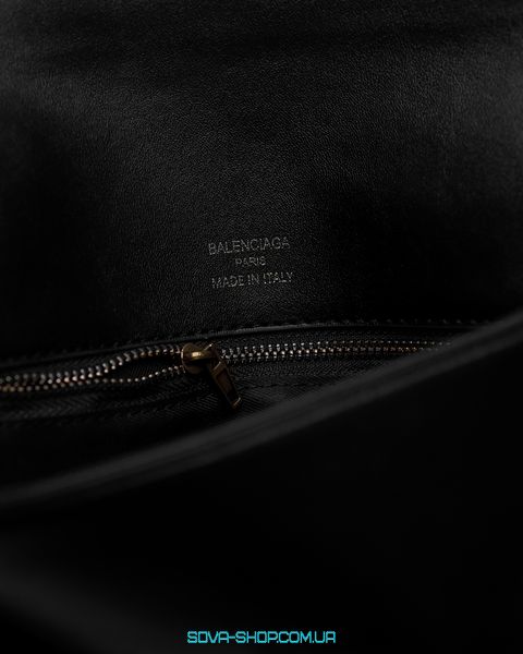 Жіноча сумка Balenciaga Small Bb Flap Leather Bag Black/Gold Premium фото