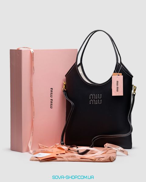 Жіноча сумка Miu Miu Ivy Leather Bag Black Premium фото