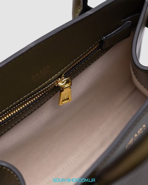 Женская сумка Prada Medium Olive Leather Tote Bag Premium фото