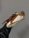 Женские кроссовки GG SUPERSTAR LIGHT BEIGE / BROWN SUEDE Premium re-128926 фото 5