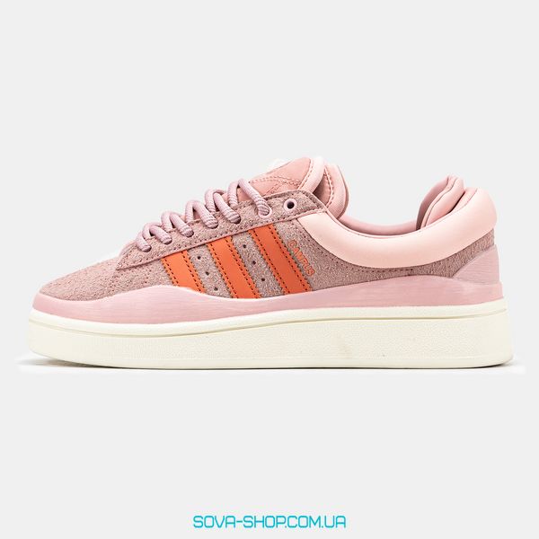 Жіночі кросівки Adidas Campus x Bad Bunny Pink Orange фото