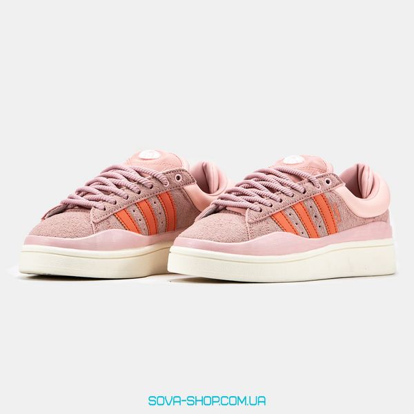 Жіночі кросівки Adidas Campus x Bad Bunny Pink Orange фото