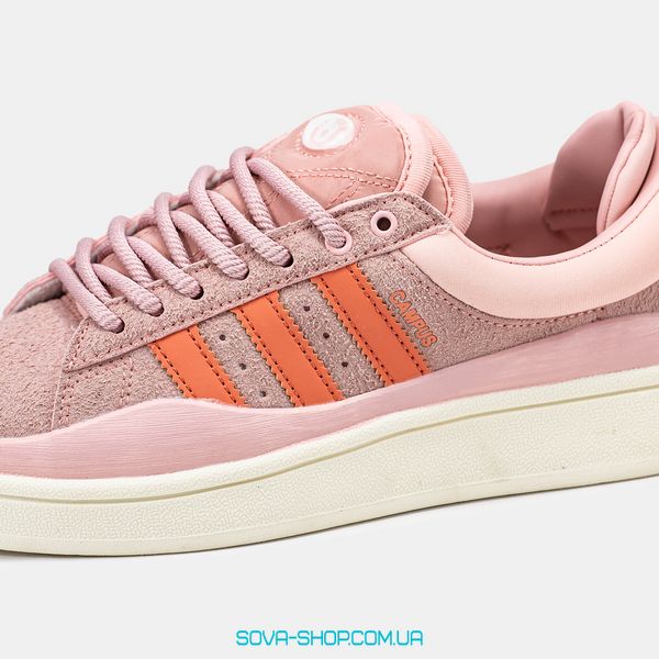 Жіночі кросівки Adidas Campus x Bad Bunny Pink Orange фото