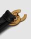 Ремень Chanel Leather Belt Black/Gold Premium re-128229 фото 2