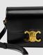 Женская сумка Celine Teen Triomphe Bag Black in Shiny Calfskin Premium re-11672 фото 4