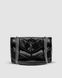 Жіноча сумка Yves Saint Laurent Puffer Small in Nappa Leather Black Silver Chain Premium re-11549 фото 4