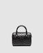 Женская сумка Coach Mini Rowan Crossbody in Signature Patent Black Leather Premium re-129009 фото 3