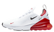 Чоловічі та жіночі кросівки Air Max 270 White Red Nike 2343m00 фото 1