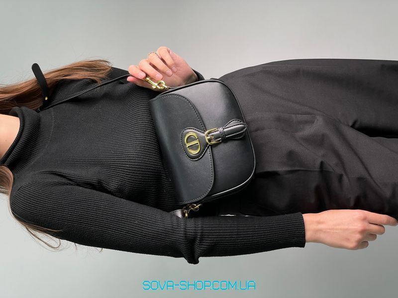Жіноча сумка Dior Bobby Bag Black Smooth Skin Premium фото