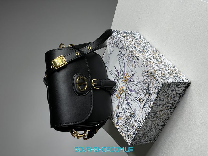 Жіноча сумка Dior Bobby Bag Black Smooth Skin Premium фото