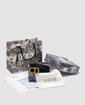 Ремінь Christian Dior JA-D-Fence Belt Black Smooth Calfskin Premium фото