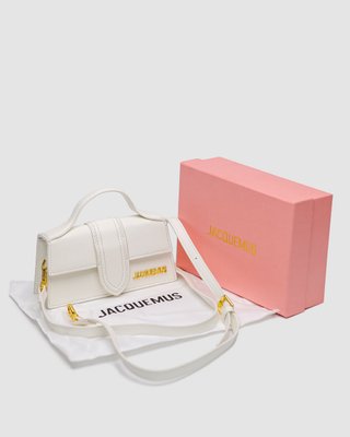 Жіноча сумка Jacquemus Le Bambino Small Handbag With Adjustable Crossbody White Premium фото