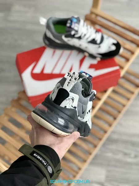Чоловічі кросівки Air Max 270 React Nike Grey/White фото