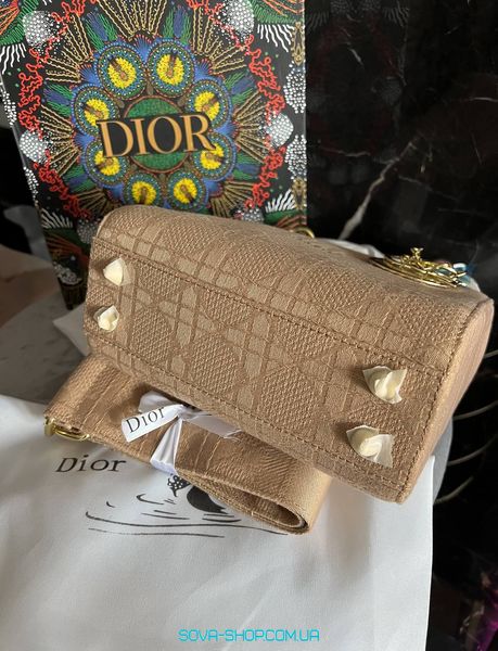 Женская сумка Christian Dior Lady Beige Premium фото