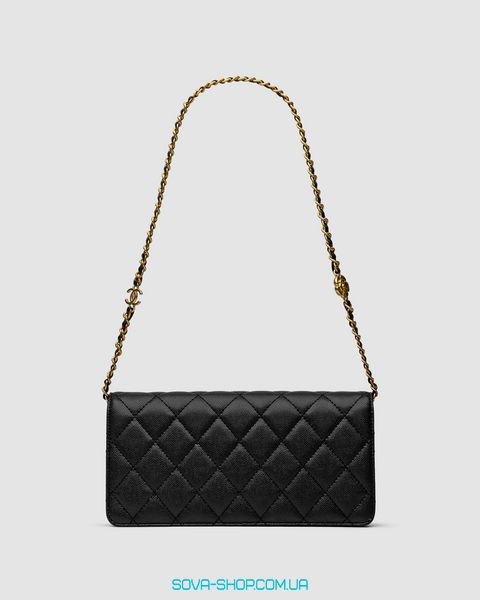 Жіноча сумка Chanel Shoulder Bag Black/Gold Premium фото