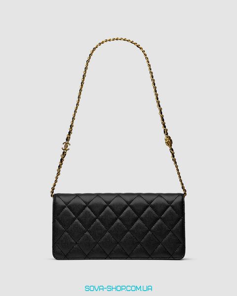 Женская сумка Chanel Shoulder Bag Black/Gold Premium фото