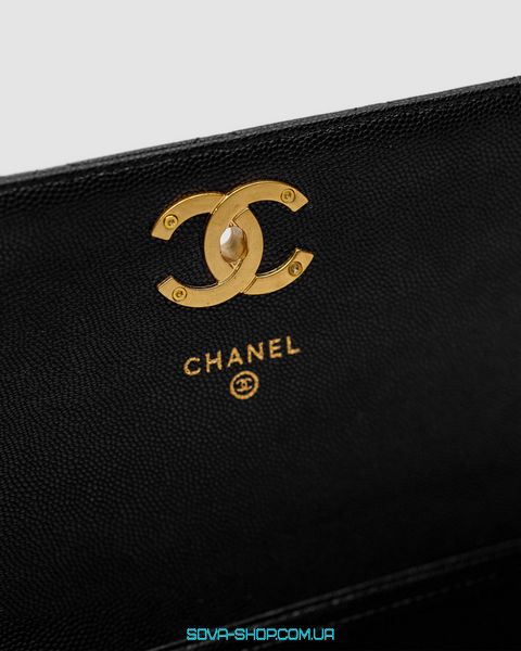 Жіноча сумка Chanel Shoulder Bag Black/Gold Premium фото