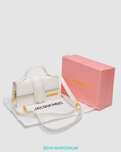 Женская сумка Jacquemus Le Bambino Small Handbag With Adjustable Crossbody White Premium фото