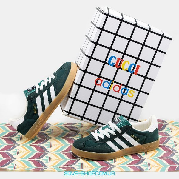 Жіночі кросівки Adidas Gazelle x Gucci фото
