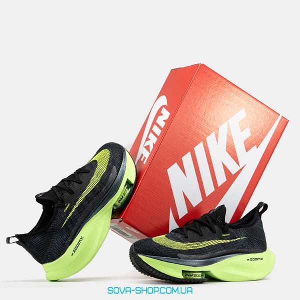 Жіночі та чоловічі кросівки Nike Air Zoom Alphafly Next 2 Lime Blast CZ1514-400 фото