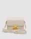 Жіноча сумка Celine Teen Triomphe Bag Cream in Shiny Calfskin Premium re-11673 фото 2