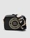 Жіноча сумка Marc Jacobs Signet Flash Black Smooth Leather Camo Strap Camera Premium re-12064 фото 2