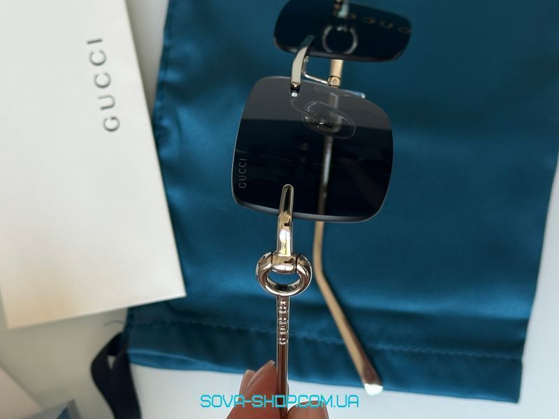 Сонцезахисні окуляри Gucci GG1703S 006 Black/Silver 55/17/140 (EW0407) Premium фото