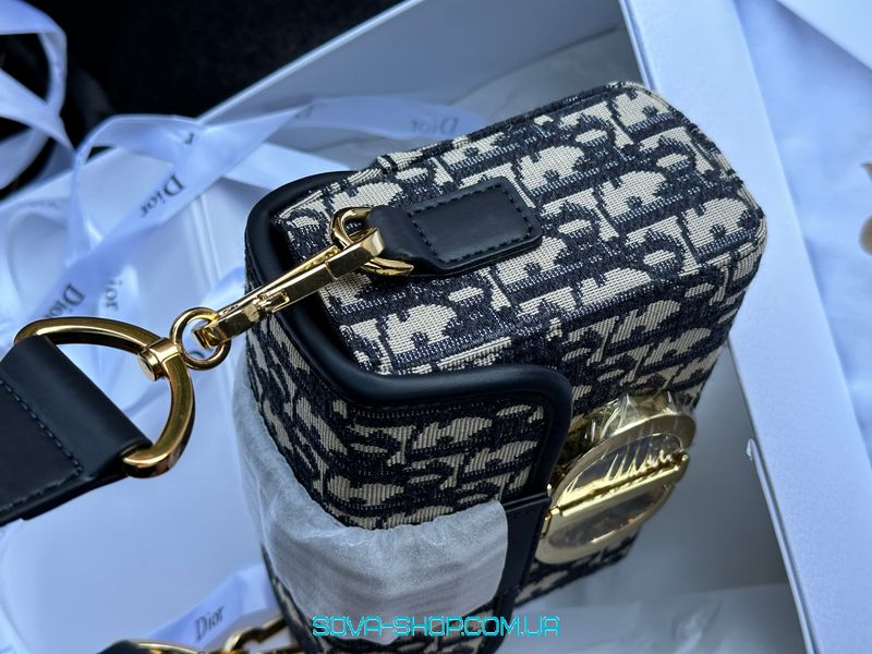 Жіноча сумка Christian Dior 30 Montaigne Bag Blue/Beige Premium фото