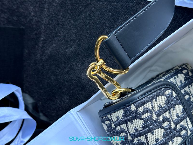 Жіноча сумка Christian Dior 30 Montaigne Bag Blue/Beige Premium фото