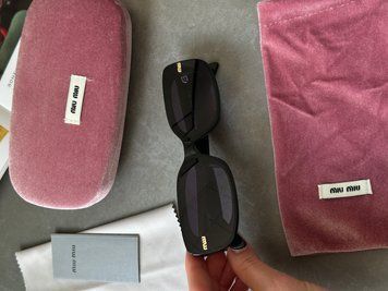 Сонцезахисні окуляри Miu Miu Blue/Black MU 15KS 5RL/KC Premium фото