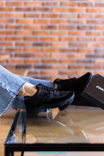 Жіночі кросівки Chanel Sneakers Black фото