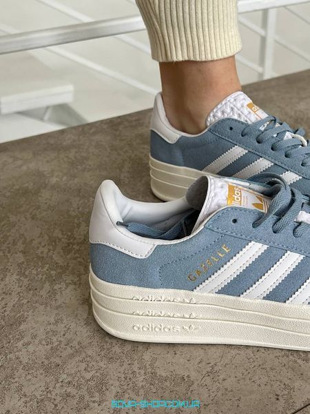 Жіночі кросівки Adidas Gazelle Bold Shoes Light Blue фото
