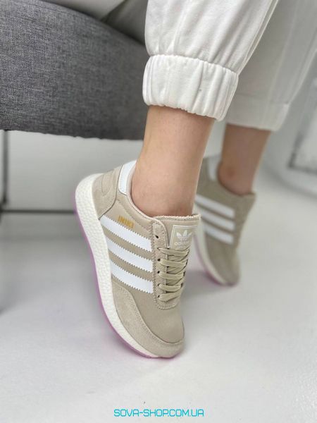 Жіночі кросівки Adidas Iniki Runner Beige White Rose фото